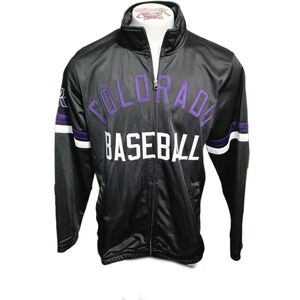 Genuine MLB Colorado Rockies Baseball dugout jacket Men's Large